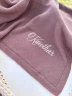 Couverture enfant en tricot