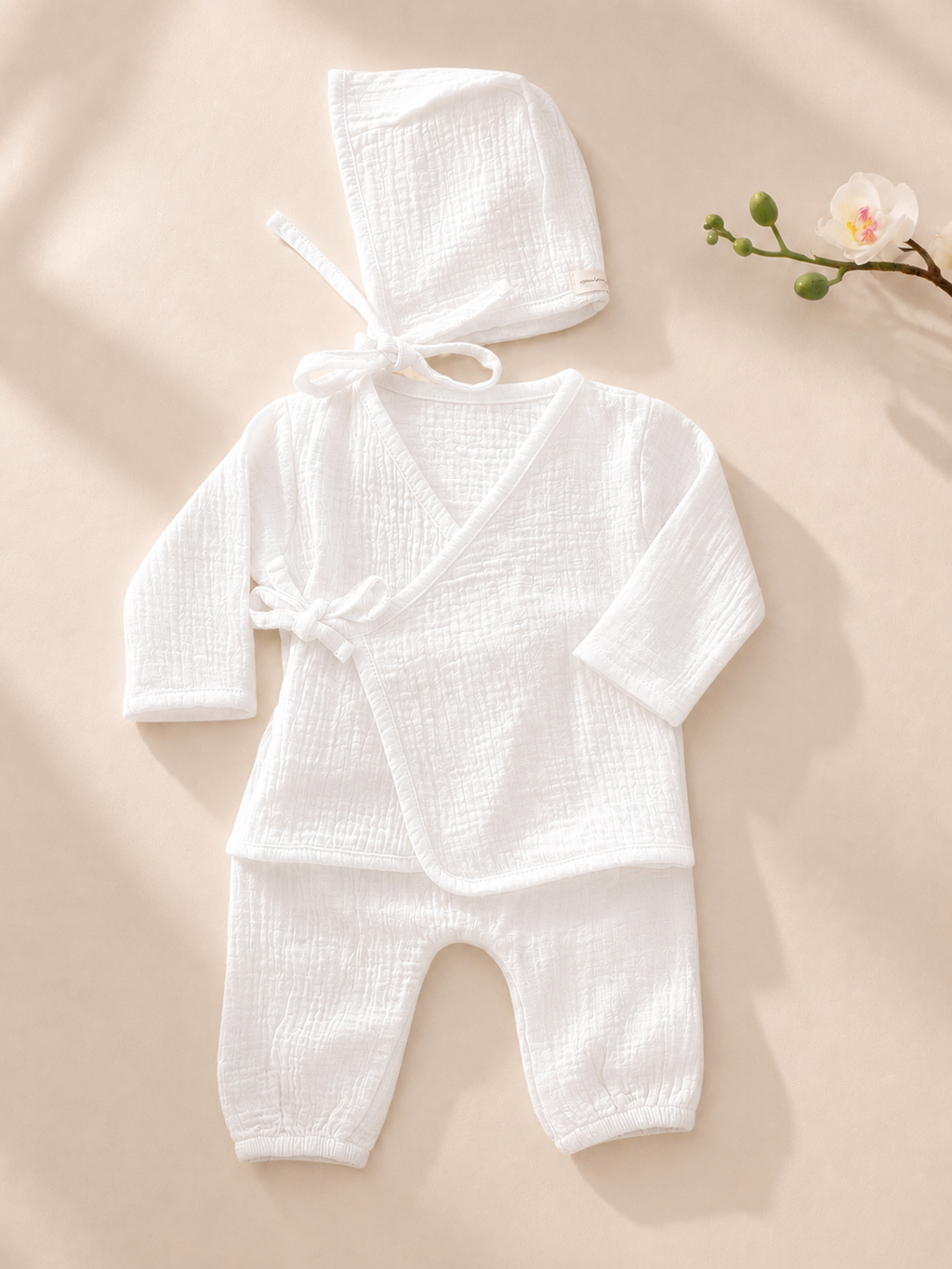 Ensemble Kimono en gaz de coton - À personnaliser