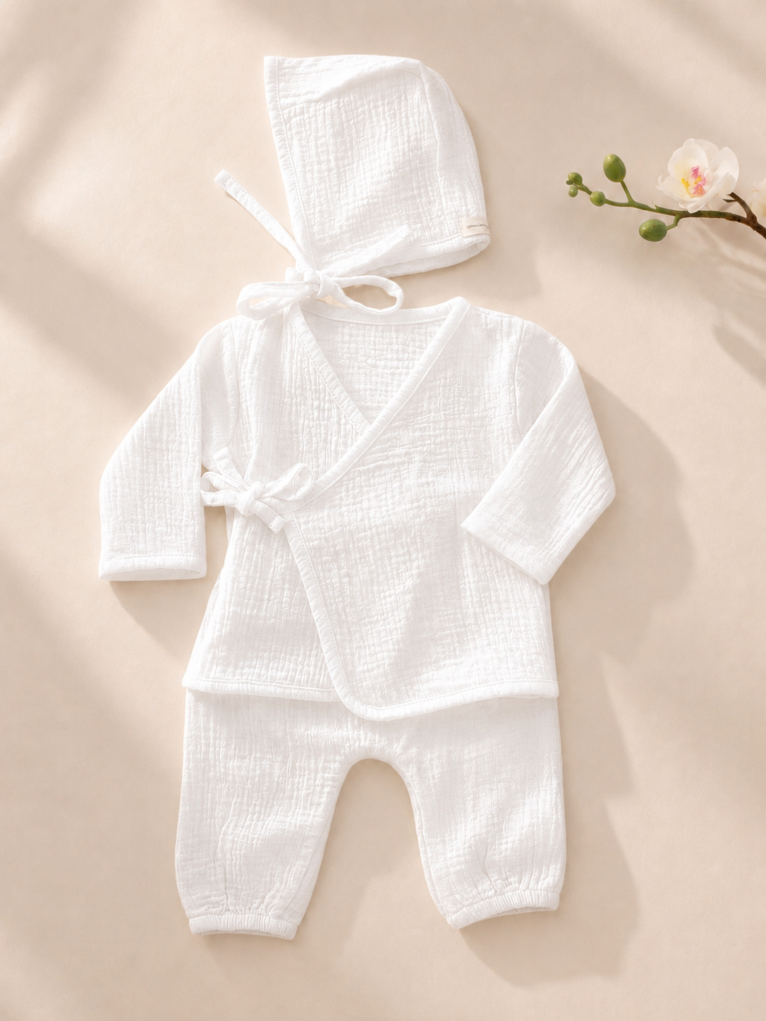 Ensemble Kimono en gaz de coton - À personnaliser
