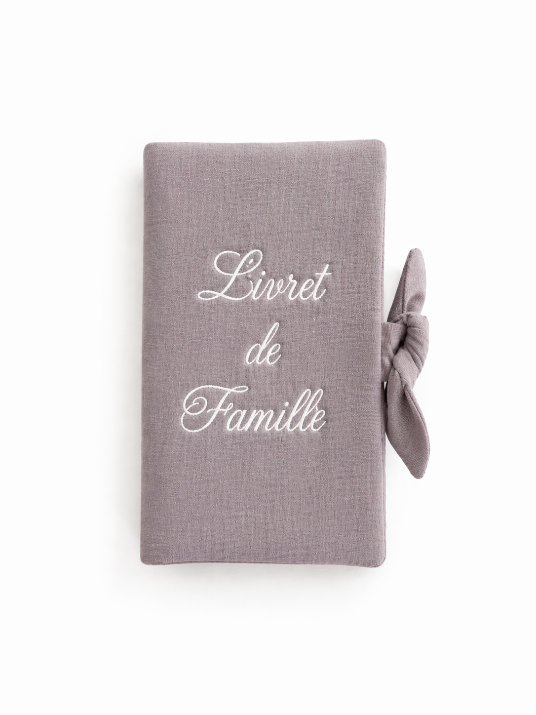 Protège livret de famille rembourré en gaze de coton