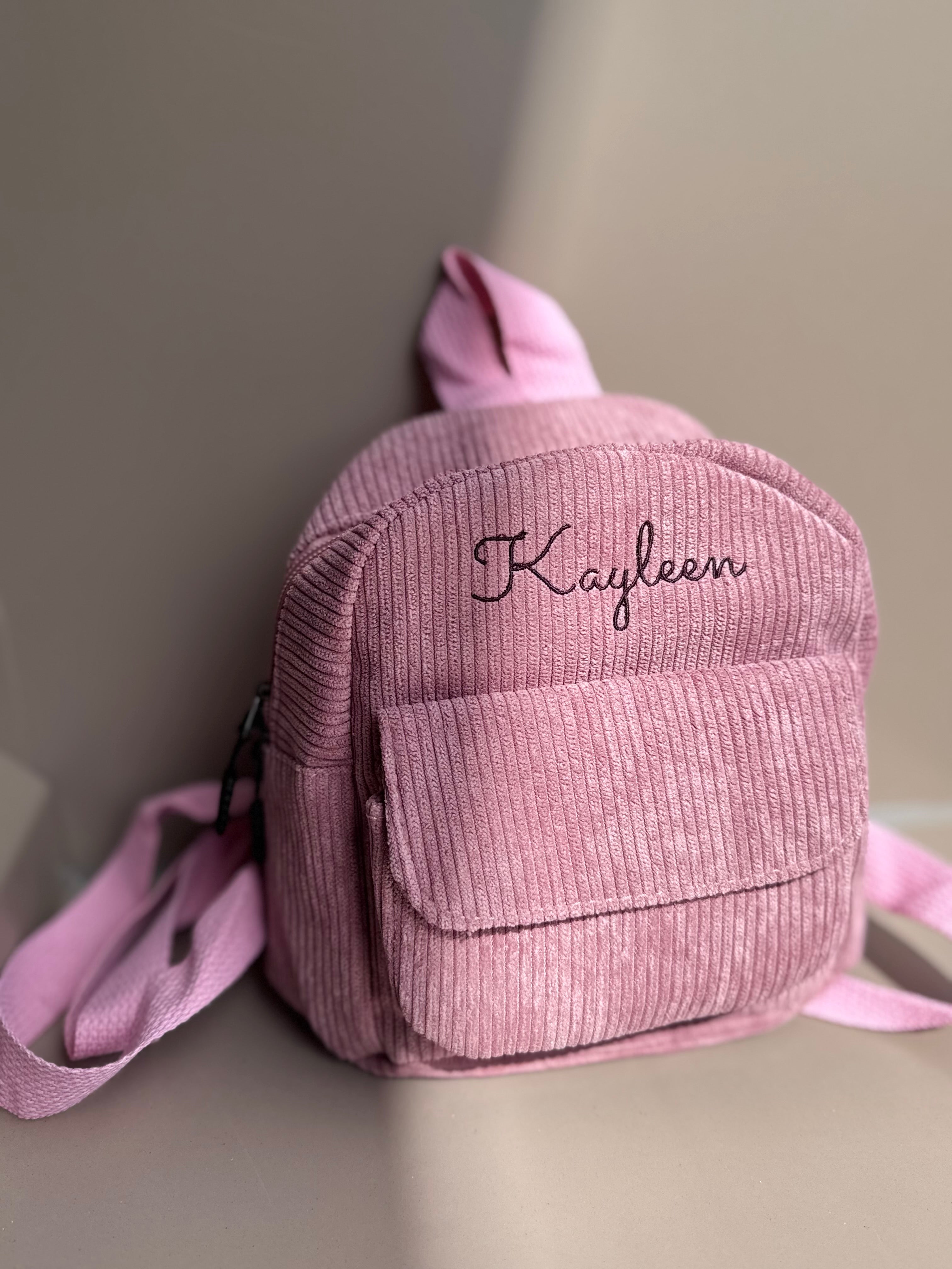 Sac à dos en velours — Édition MINI — À personnaliser