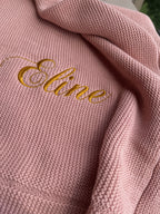 Couverture enfant en tricot