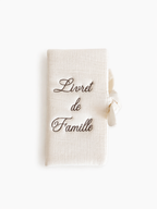 Protège livret de famille rembourré en gaze de coton