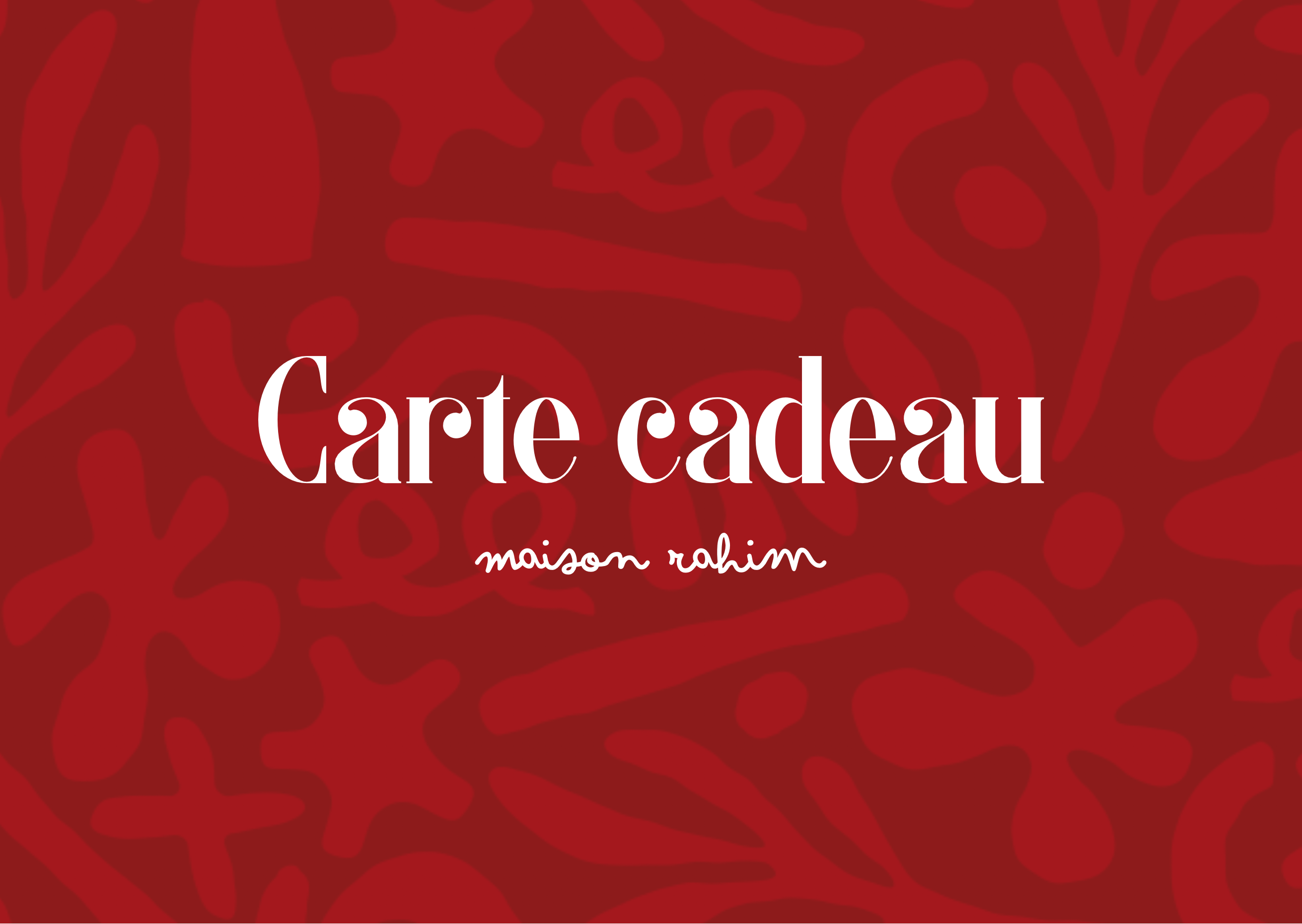 Carte cadeaux - Le plaisir d’offrir