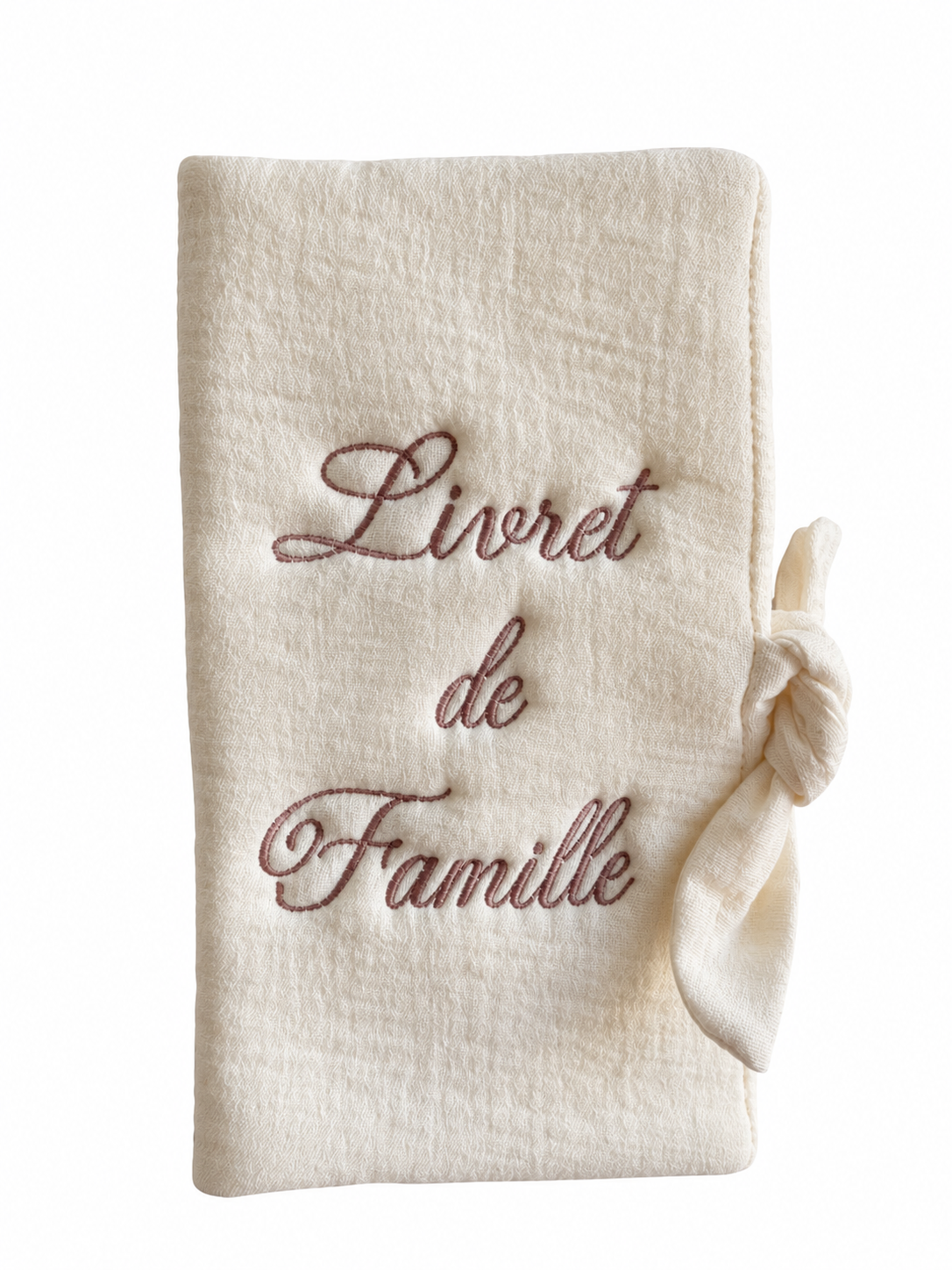 Protège livret de famille — Rose satiné