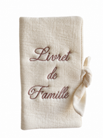 Protège livret de famille — Rose satiné