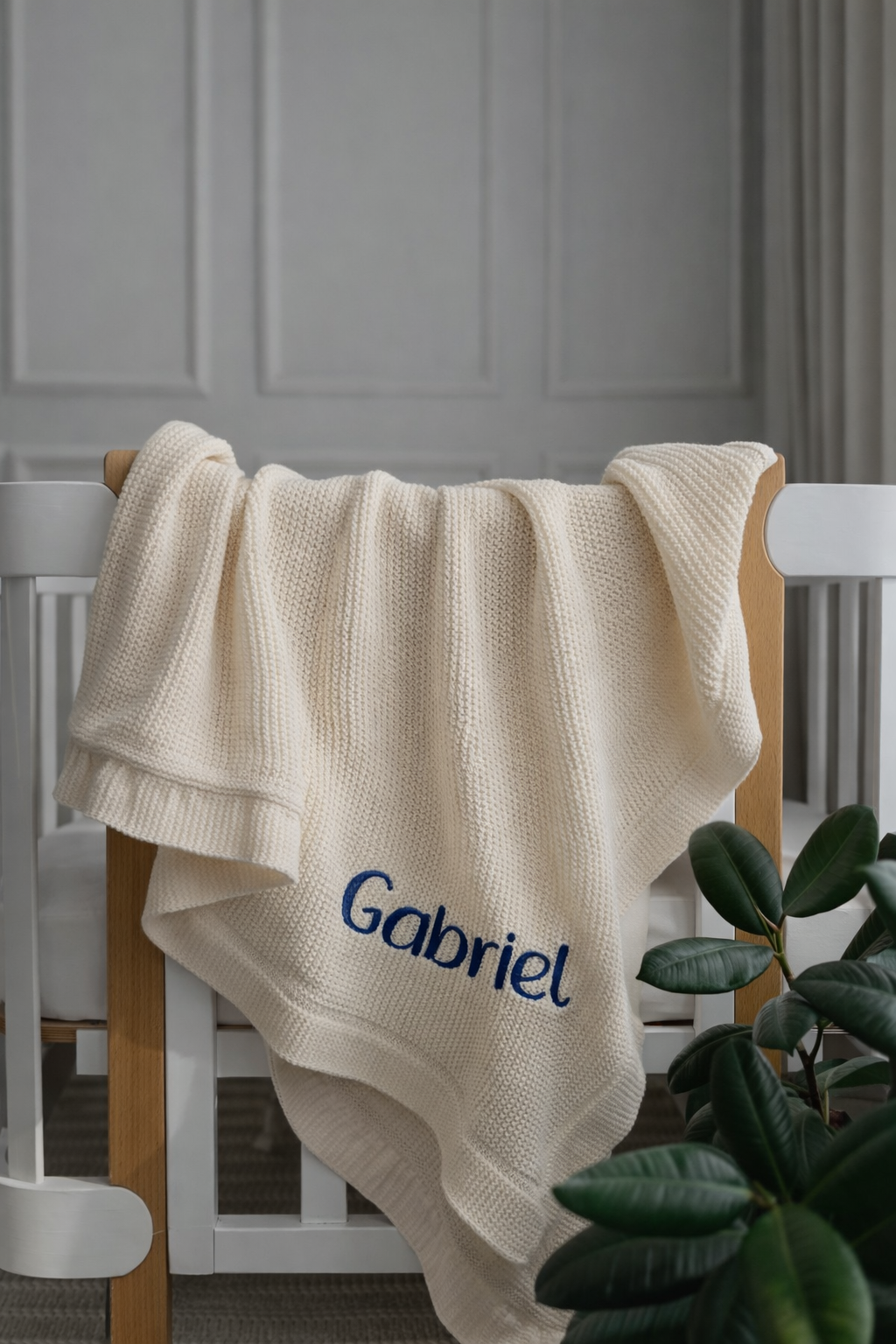 Couverture enfant en tricot