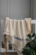 Couverture enfant en tricot à personnaliser