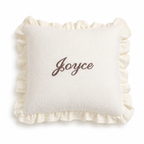 Coussin à volants en gaze de coton - À personnaliser