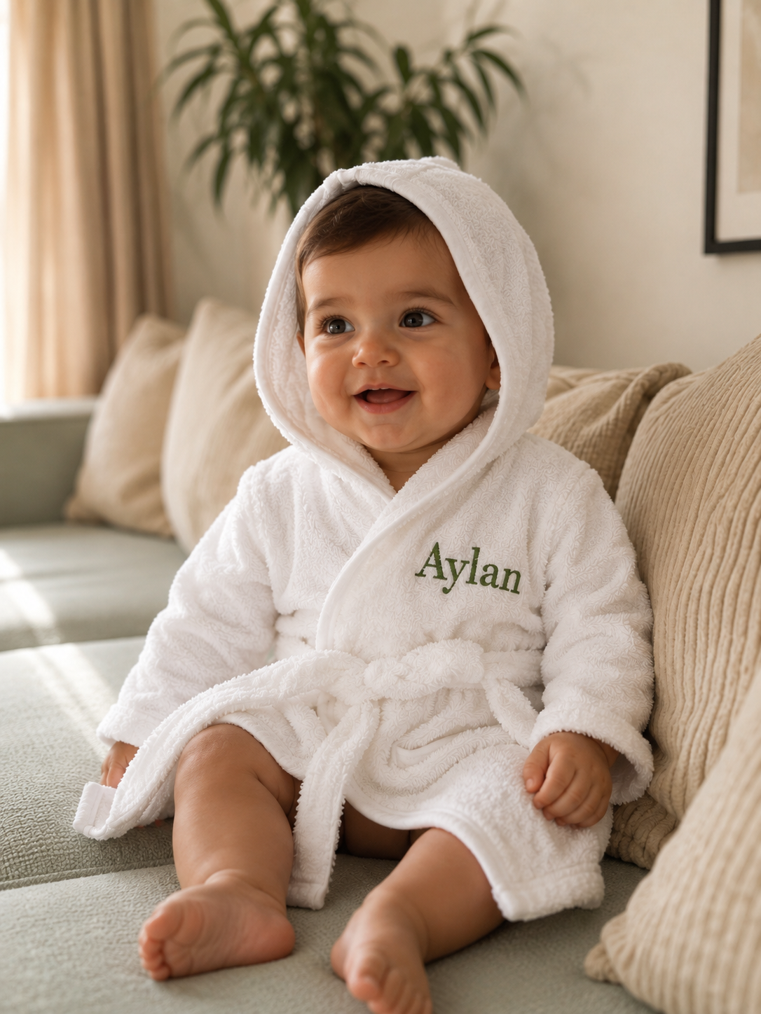 Peignoir personnalisé en coton