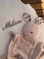 Doudou Louloupi en gaze de coton à personnaliser