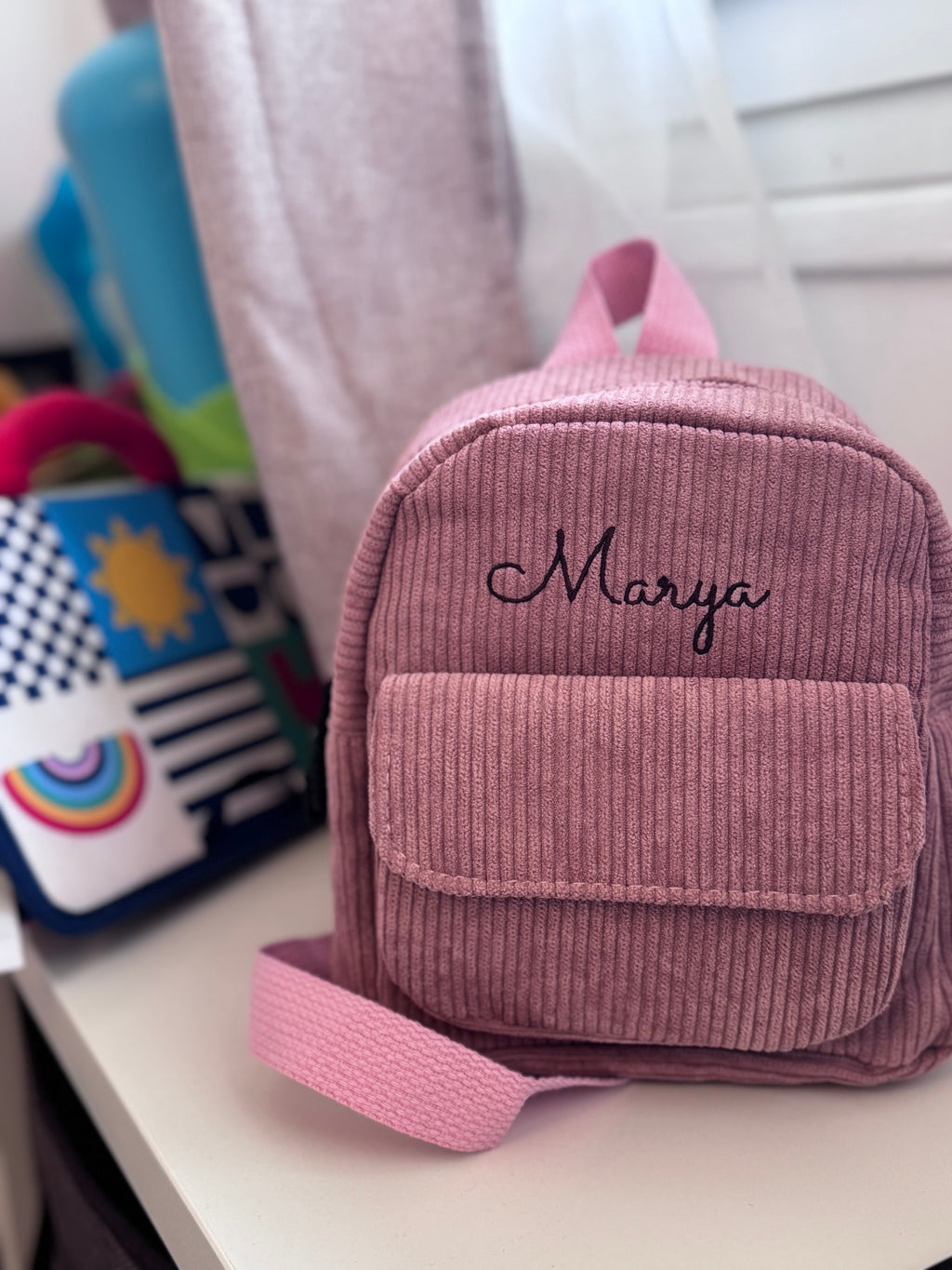 Sac à dos enfant en velours côtelé - Petit format