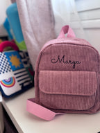 Sac à dos en velours — Édition MINI — À personnaliser