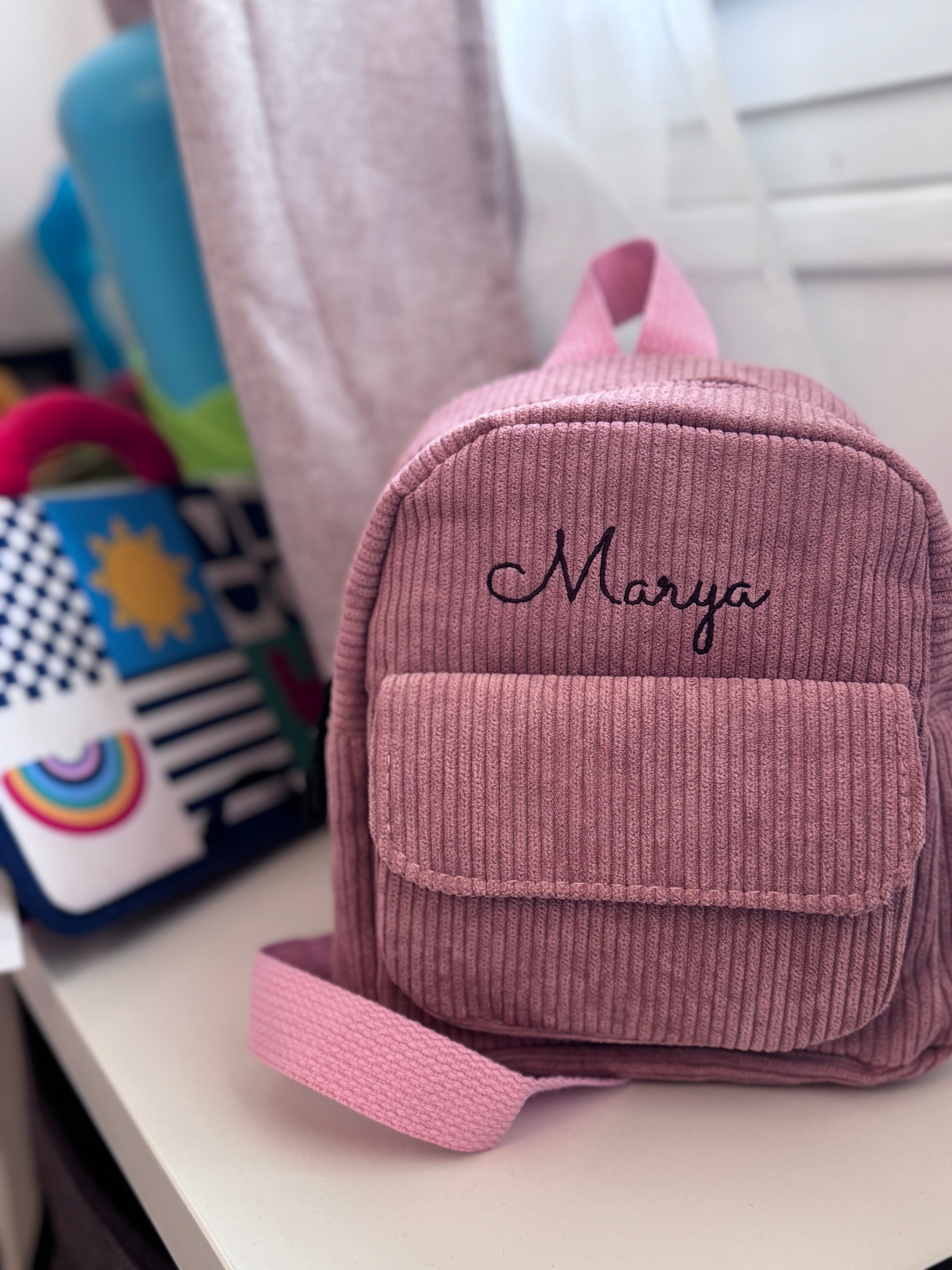 Sac à dos enfant en velours côtelé - Petit format