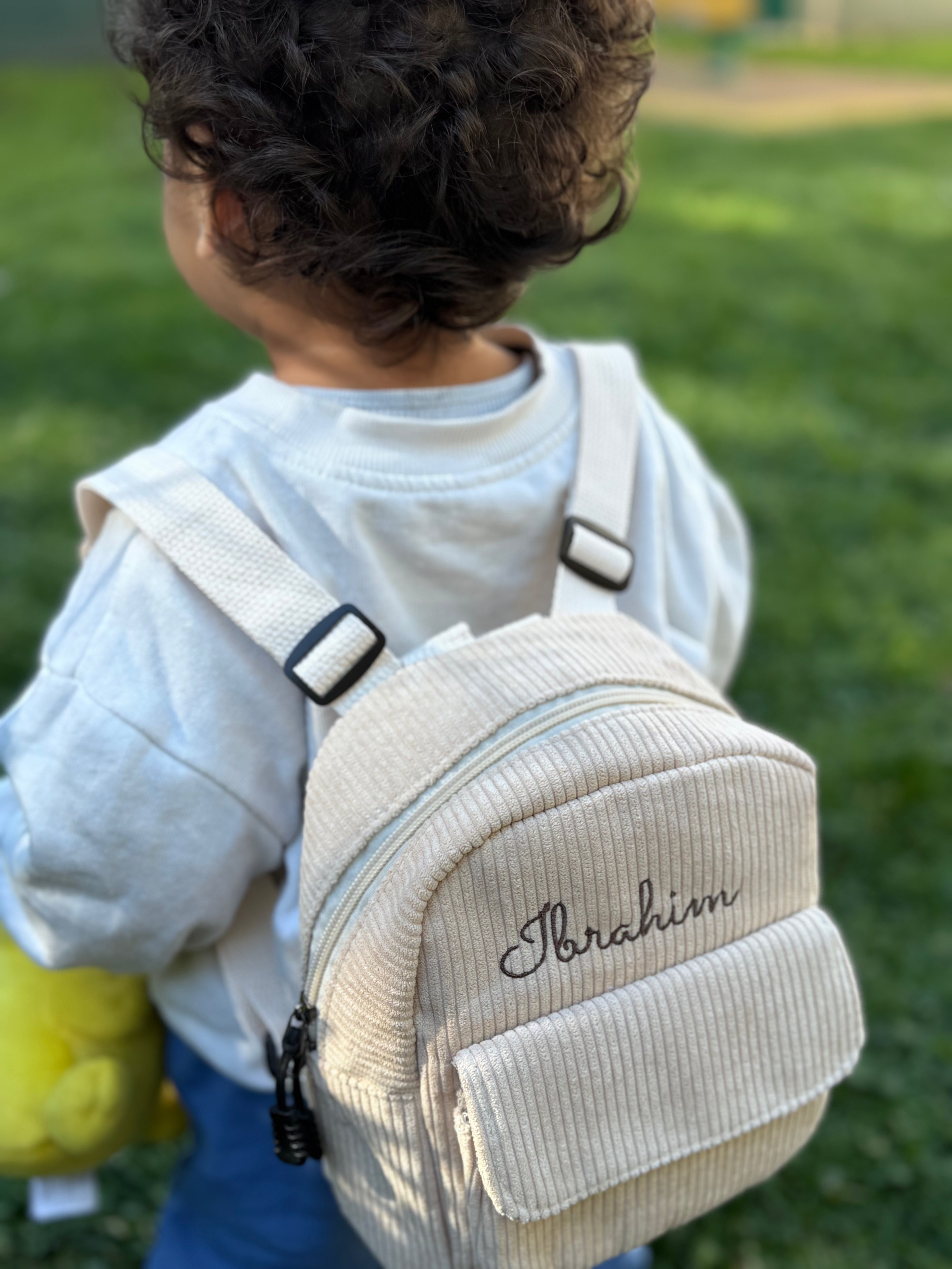 Sac à dos enfant en velours côtelé - Petit format