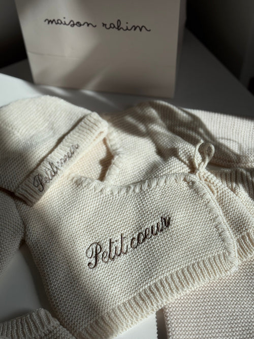 Tenue de naissance personnalisée (5 pièces)