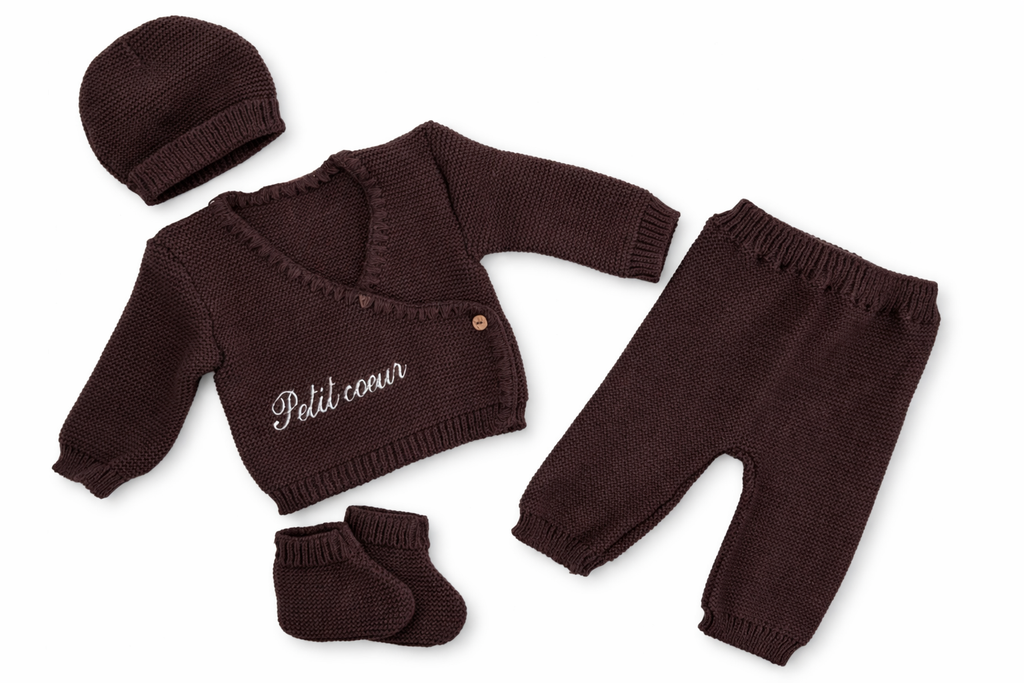 Tenue de naissance personnalisée (5 pièces)