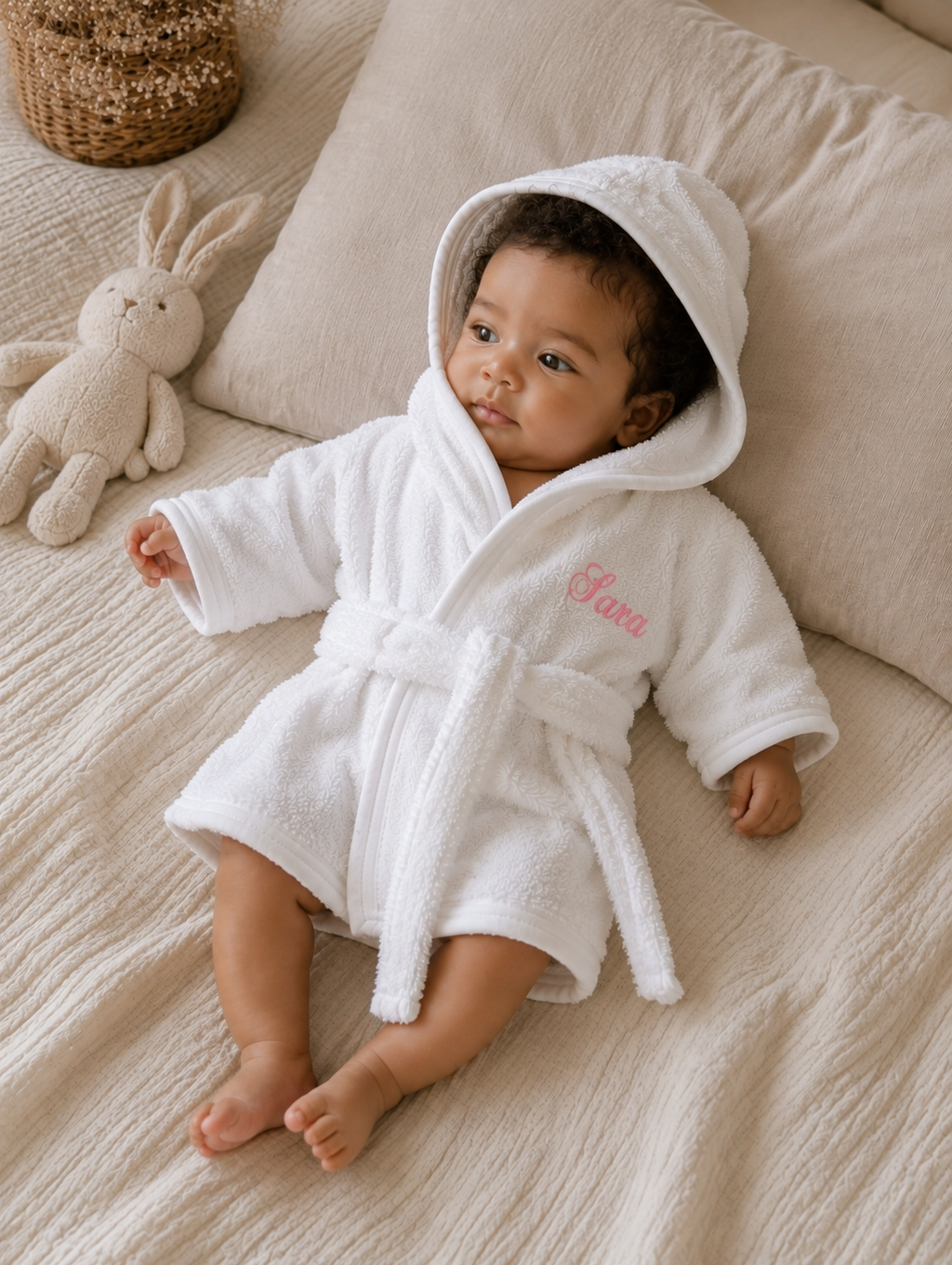 Peignoir personnalisé en coton