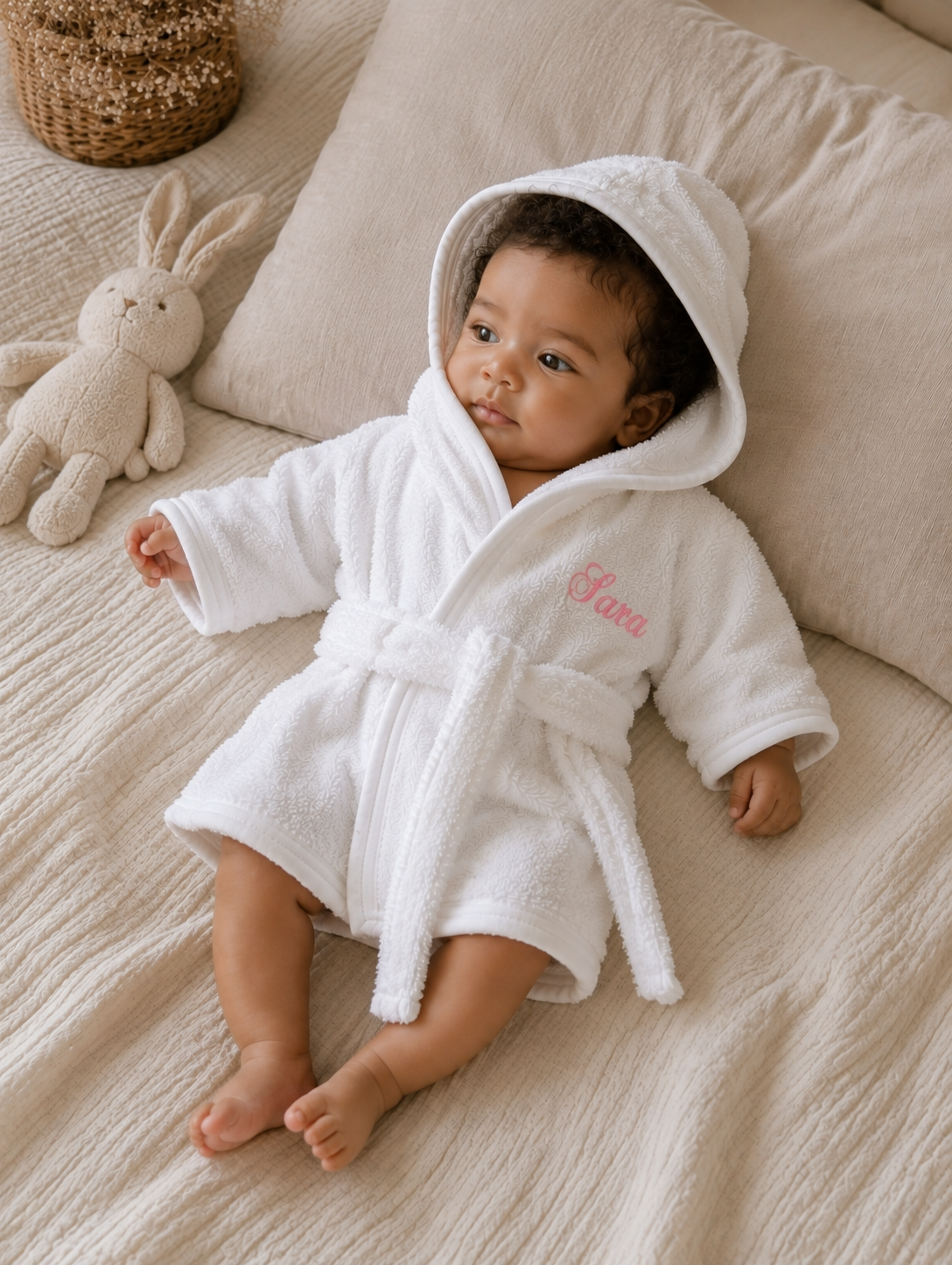 Peignoir personnalisé en coton
