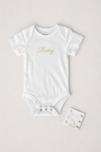Body bébé en interlock de coton à personnaliser