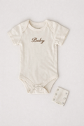 Body manches courtes en interlock de coton