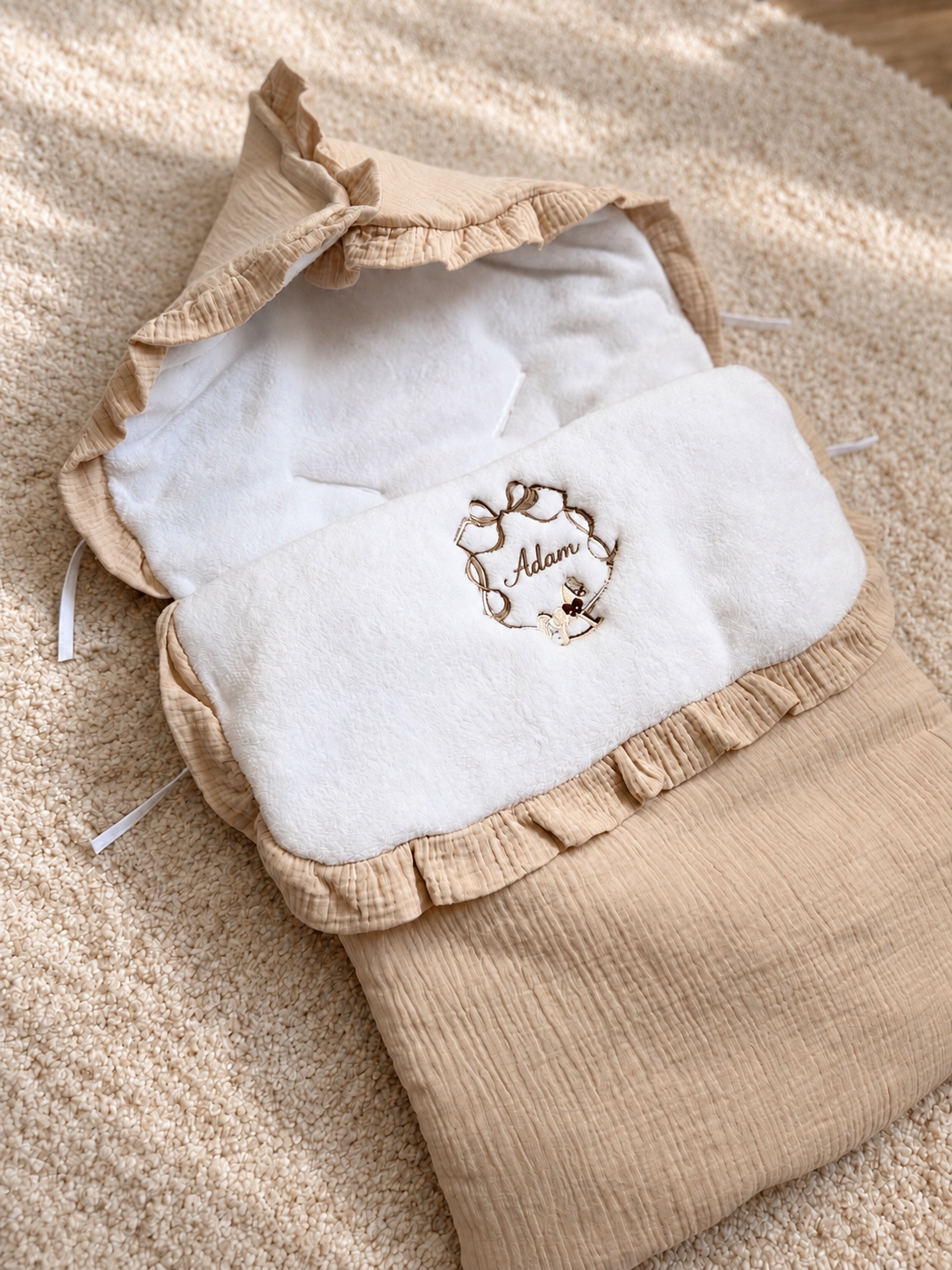 Chancelière poussette & cosy — Gaze de coton