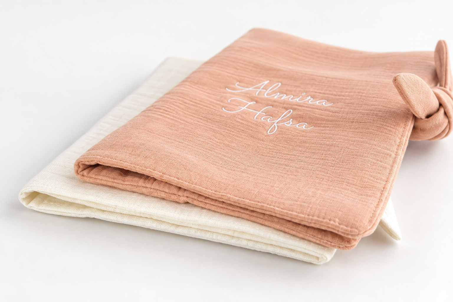 Protège carnet de santé — Mousseline de coton