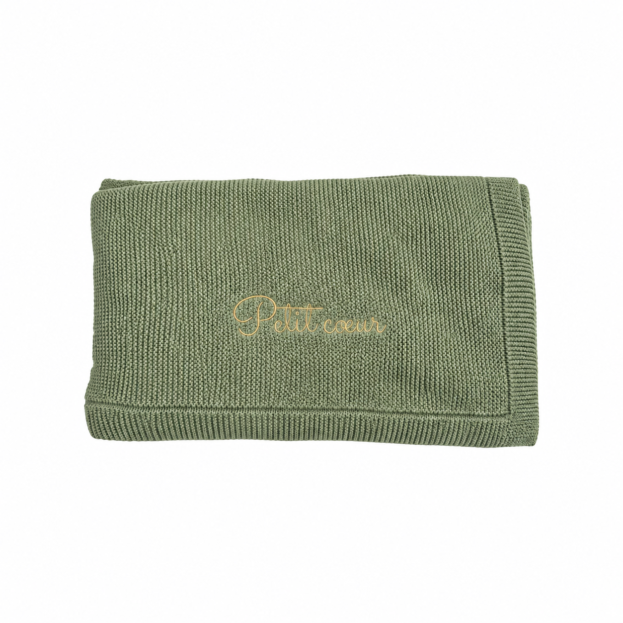Couverture verte — Petit cœur