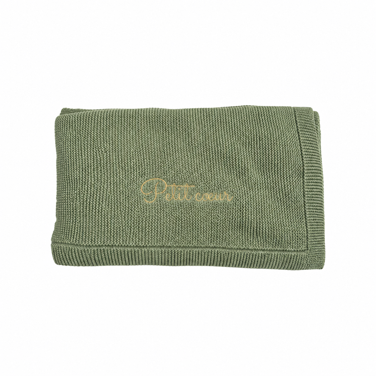 Couverture verte — Petit cœur