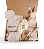 Coffret naissance « Petit Cœur » Beige naturel — 10 pièces