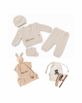 Coffret naissance « Petit Cœur » Beige naturel — 10 pièces