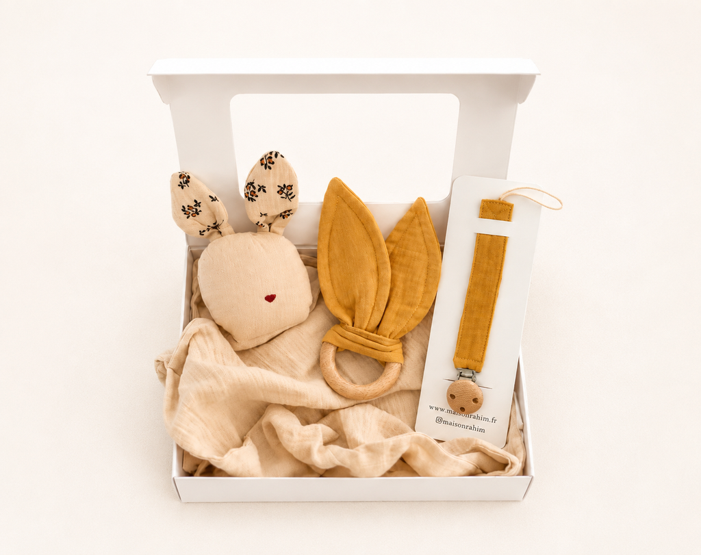 Coffret naissance « Les compagnons » — 3 pièces à personnaliser